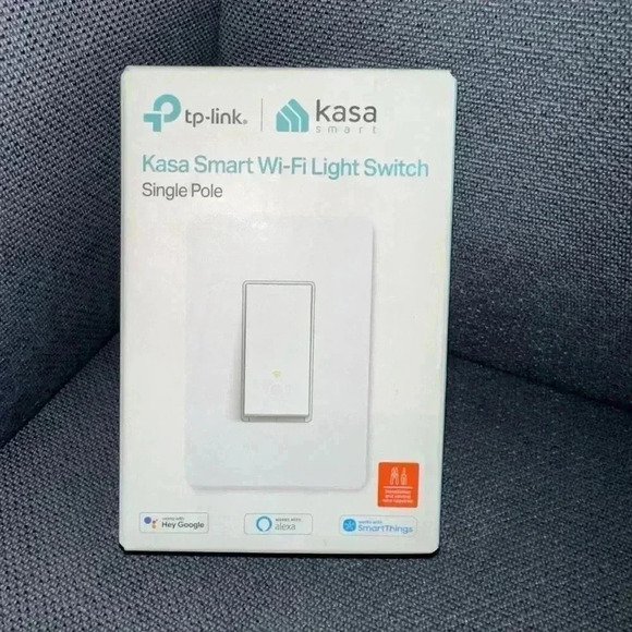 Kasa Smart Wi-Fi Light Switch Single Pole White - Picture 1 of 6